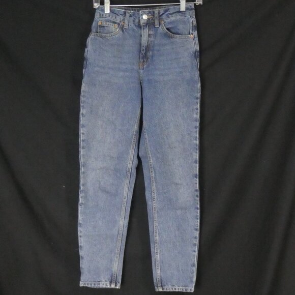 TOPSHOP - MOTO - Made For Mom | W 25 to fit L 32 | Faded Blue Denim - Picture 1 of 16